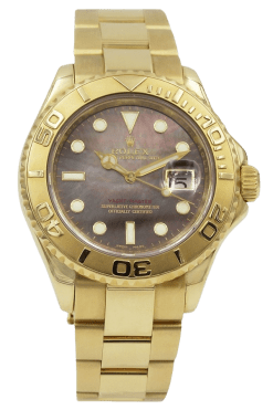 Rolex Yacht-Master 40 White Dial 18K Yellow Gold Super Clone Swiss Replica Watch Ref 16628-0004