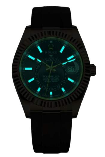 Alternative view of Rolex Sky-Dweller Champagne Dial Super Clone Swiss Replica Watch Oyster Bracelet Ref M326238-0009 Swiss 9001 Movement