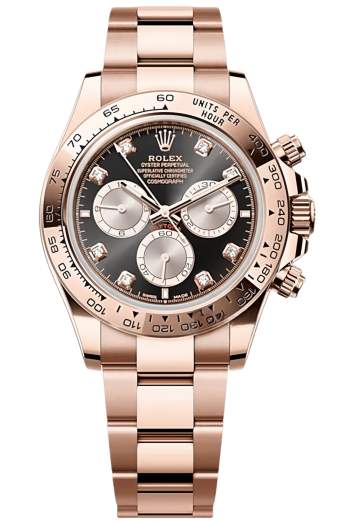 Rolex Daytona M126505-0002 Super Clone – Everose Gold 40mm Black Dial Swiss Replica