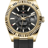 Rolex Sky-Dweller Champagne Dial Super Clone Swiss Replica Watch Oyster Bracelet Ref M326238-0009 Swiss 9001 Movement