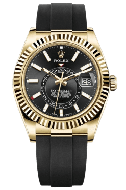 Rolex Sky-Dweller Champagne Dial Super Clone Swiss Replica Watch Oyster Bracelet Ref M326238-0009 Swiss 9001 Movement