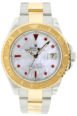 Rolex Yacht-Master 40 Blue Dial 18K Yellow Gold Super Clone Swiss Replica Watch Ref 16628-0005