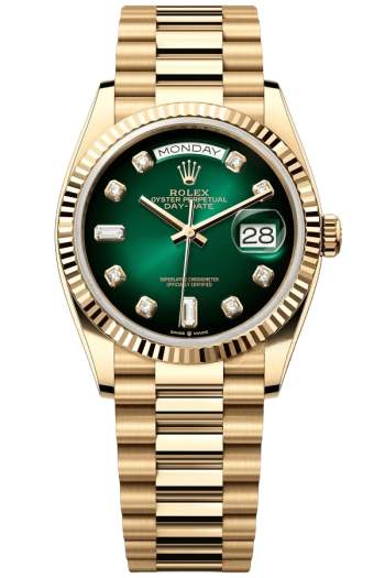 Rolex Day-Date Super Clone Swiss Replica Watch Ref M128238-0069 Smoky Green Dial 3255 Swiss Movement