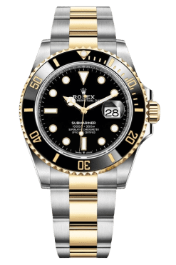 Rolex Submariner Black Dial Two Tone SuperClone Swiss Replica Watch Ref 126613LN 3235Swiss Movement