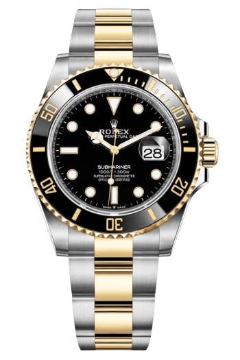 Rolex Submariner Black Dial Two Tone SuperClone Swiss Replica Watch Ref 126613LN 3235Swiss Movement