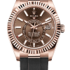 Rolex Sky-Dweller Champagne Dial Super Clone Swiss Replica Watch Jubilee Bracelet Ref M326235-0005 Swiss 9001 Movement