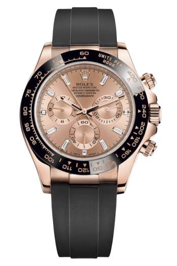 Rolex Cosmograph Daytona Super Clone Swiss Replica Watch 18k Everose Gold Oysterflex Strap Sundust Dial Ref M116515LN-0021