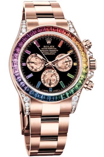 Rolex Daytona Rainbow Ref. 116595 RBOW Super Clone – 40mm Everose Gold Swiss Replica