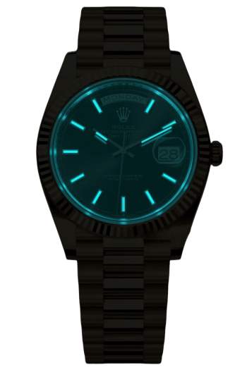 Alternative view of Rolex Day-Date Super Clone Swiss Replica Watch Ref M228238-0067 Black Dial 3255 Swiss Movement