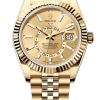 Rolex Sky-Dweller Champagne Dial Super Clone Swiss Replica Watch Oyster Bracelet Ref M336938-0004 Swiss 9002 Movement