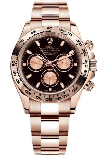 Rolex Daytona M116505-0008 Super Clone – Black Dial & Everose Gold Case