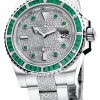 Rolex Submariner Gem-Set Bezel Super Clone Swiss Replica Watch Ref 116649-EMBR Rainbow Sapphire & Emerald Oyster Bracelet