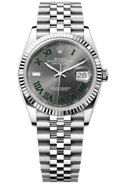 Rolex Datejust 36mm Super Clone Swiss Watch Stainless Steel Jubilee Bracelet Mint Green Dial Ref M126234-0045-3235 Swiss Movement