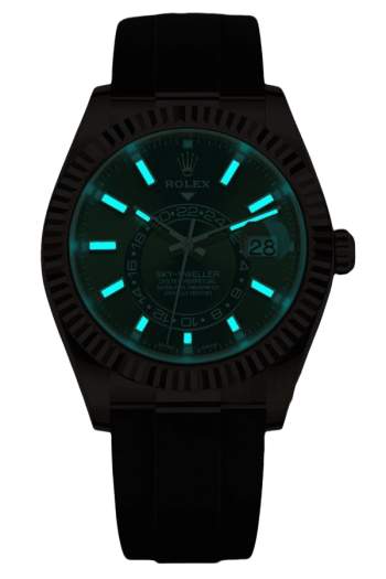 Alternative view of Rolex Sky-Dweller Champagne Dial Super Clone Swiss Replica Watch Jubilee Bracelet Ref M326235-0005 Swiss 9001 Movement