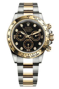 Rolex Daytona M116503-0008 Super Clone – Black Dial Two-Tone Gold Swiss Replica Watch
