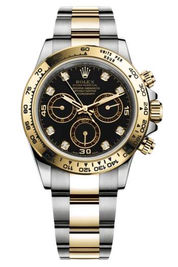 Rolex Daytona M116503-0008 Super Clone – Black Dial Two-Tone Gold Swiss Replica Watch