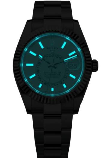 Alternative view of Rolex Sky-Dweller Black Dial Super Clone Swiss Replica Watch Jubilee Bracelet Ref M336934-0003 Swiss 9002 Movement