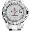 Rolex Yacht-Master 40 Silver Dial Super Clone Swiss Replica Watch Ref 16622 Platinum Bezel Stainless Steel Large Size