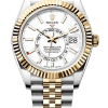 Rolex Sky-Dweller White Dial Super Clone Swiss Replica Watch Jubilee Bracelet Ref M336933-0006 Swiss 9002 Movement