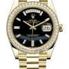 Rolex Day-Date Super Clone Swiss Replica Watch Ref M228348RBR-0039 Black Sugar Dial 3255 Swiss Movement