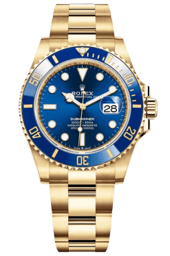 Rolex Submariner Blue DialSuper Clone Swiss ReplicaWatch  18k Gold Ref 126618LB 3235 SwissMovement