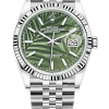 Rolex Datejust 36mm Super CloneSwiss Replica Watch  Palm Dial Ref 126234 3235 Swiss Movement