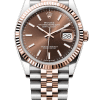 Rolex Datejust 36mm Super Clone Swiss Watch Everose Rolesor Jubilee Bracelet Slate Dial Ref M126231-0043-3235 Swiss Movement