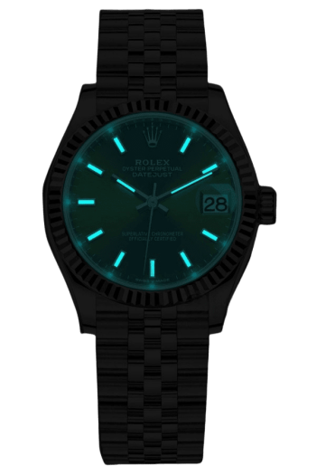Alternative view of Rolex Datejust 31mm Super Clone Swiss Watch Stainless Steel Jubilee Bracelet Mint Green Dial Ref M278274-0018-2236 Swiss Movement