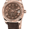 Rolex Sky-Dweller Chocolate Dial Super Clone Swiss Replica Watch Oyster Bracelet Ref 326935 Swiss 9001 Movement