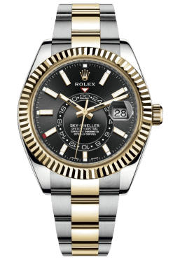 Rolex Sky-Dweller Champagne Dial Super Clone Swiss Replica Watch Oyster Bracelet Ref M326933-0002 Swiss 9001 Movement