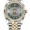 Rolex Datejust 36mm Super Clone Swiss Watch Yellow Rolesor Jubilee Bracelet White Mother of Pearl Dial Ref M126333-0020-3235 Swiss Movement