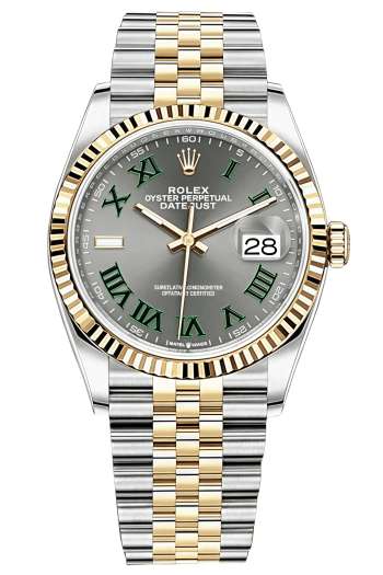 Rolex Datejust 36mm Super Clone Swiss Watch Yellow Rolesor Jubilee Bracelet White Mother of Pearl Dial Ref M126333-0020-3235 Swiss Movement