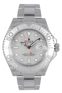 rolex yacht master 40 silver dial platinum bezel super clone swiss replica watch-ref 116622-0002 stainless-steel