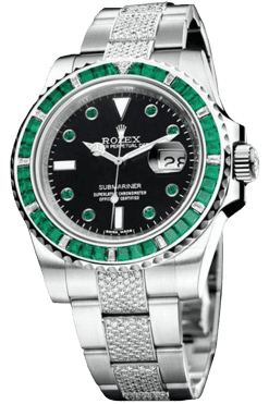 Rolex Submariner Blue Dial Diamond Markers Super Clone Swiss Replica Watch Ref 116649-74789BR Everose Gold Bracelet