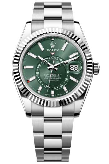 Rolex Sky-Dweller Green Dial Super Clone Swiss ReplicaWatch  Oyster Bracelet Ref 336934 9002 Swiss Movement