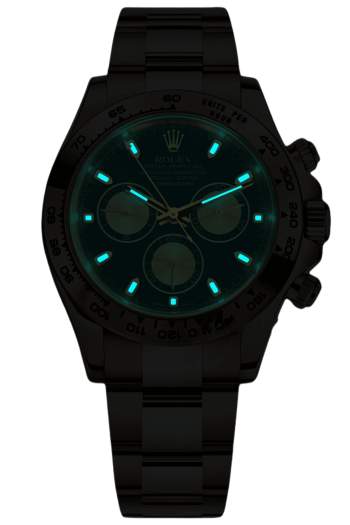 Alternative view of Rolex Daytona M116505-0008 Super Clone – Black Dial & Everose Gold Case