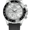 Rolex Cosmograph Daytona Super Clone Swiss Replica Watch White Gold Black Dial Ref M116519LN-0026 | 4130 Swiss Movement