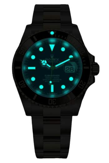 Alternative view of Rolex Submariner Black Dial Two Tone SuperClone Swiss Replica Watch Ref 126613LN 3235Swiss Movement