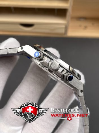 Actual photos of Audemars Piguet Royal Oak Panda Dial Ref 26331ST.OO.1220ST.02 Super Clone Watch (3)