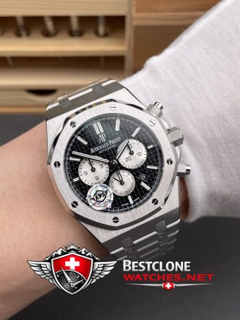 Actual photos of Audemars Piguet Royal Oak Panda Dial Ref 26331ST.OO.1220ST.02 Super Clone Watch (6)