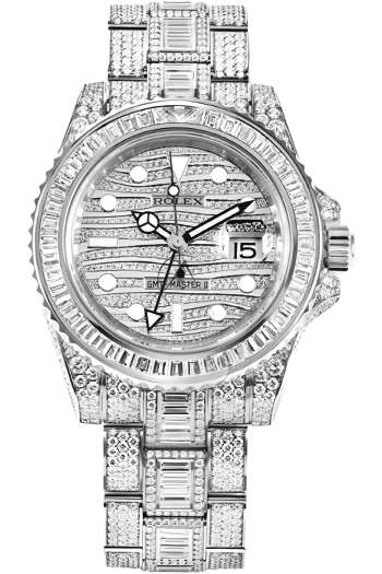 Rolex GMT-Master II Rainbow Bezel Super Clone Swiss Replica Watch Ref M126755SARU-0003 Mother of Pearl Dial