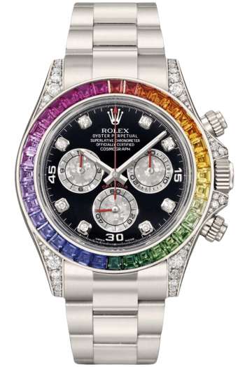 Rolex Daytona Rainbow Super Replica Swiss Replica Watch 18k Rose Gold Ref116599 RBOWI4130 Swiss Movement