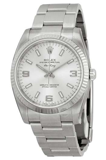 Rolex Air-King Silver Dial Super Clone Swiss Replica Watch Ref 114234 Oystersteel Bracelet
