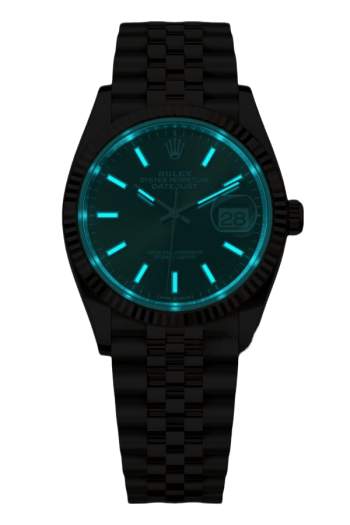 Alternative view of Rolex Datejust 36mm Super Clone Swiss Watch Everose Rolesor Jubilee Bracelet Slate Dial Ref M126231-0043-3235 Swiss Movement