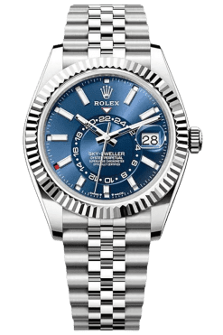 Rolex Sky-Dweller Blue Dial Super Clone Swiss Replica WatchJubilee Bracelet Ref 336934 9002 Swiss Movement