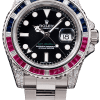 Rolex GMT-Master II Rainbow Bezel Super Clone Swiss Replica Watch Ref 116759SARU-78209 Mother of Pearl Dial
