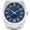 Rolex Air-King Blue Dial Super Clone Swiss Replica Watch Ref 114234 Oystersteel Bracelet