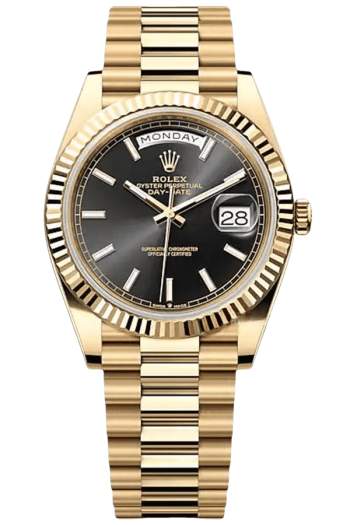 Rolex Day-Date Super Clone Swiss Replica Watch Ref M228238-0067 Black Dial 3255 Swiss Movement