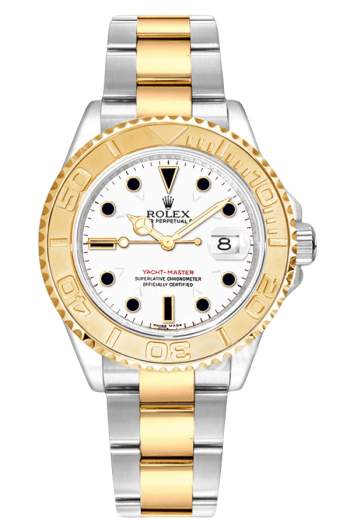 Rolex Yacht-Master 40 White Dial Two-Tone Everose Gold & Stainless Steel Super Clone Swiss Replica Watch Ref 16623-78763