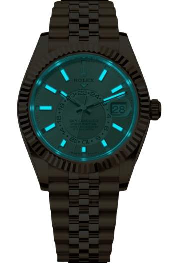 Alternative view of Rolex Sky-Dweller Champagne Dial Super Clone Swiss Replica Watch Oyster Bracelet Ref M336938-0004 Swiss 9002 Movement